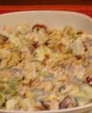 Ensalada de pollo con uvas y manzana