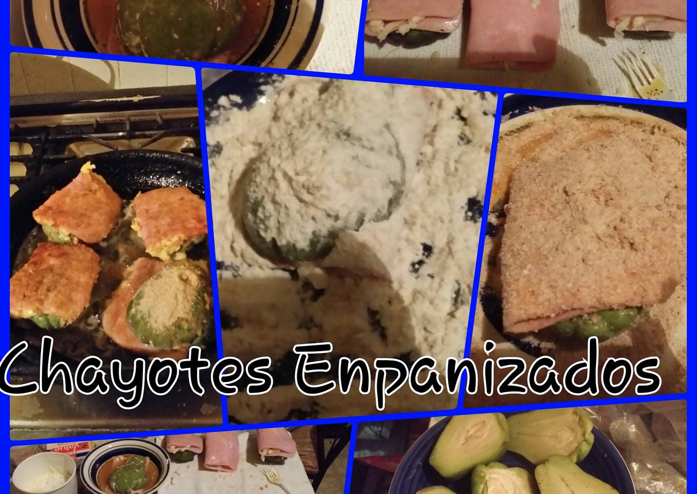 Chayotes empanizados