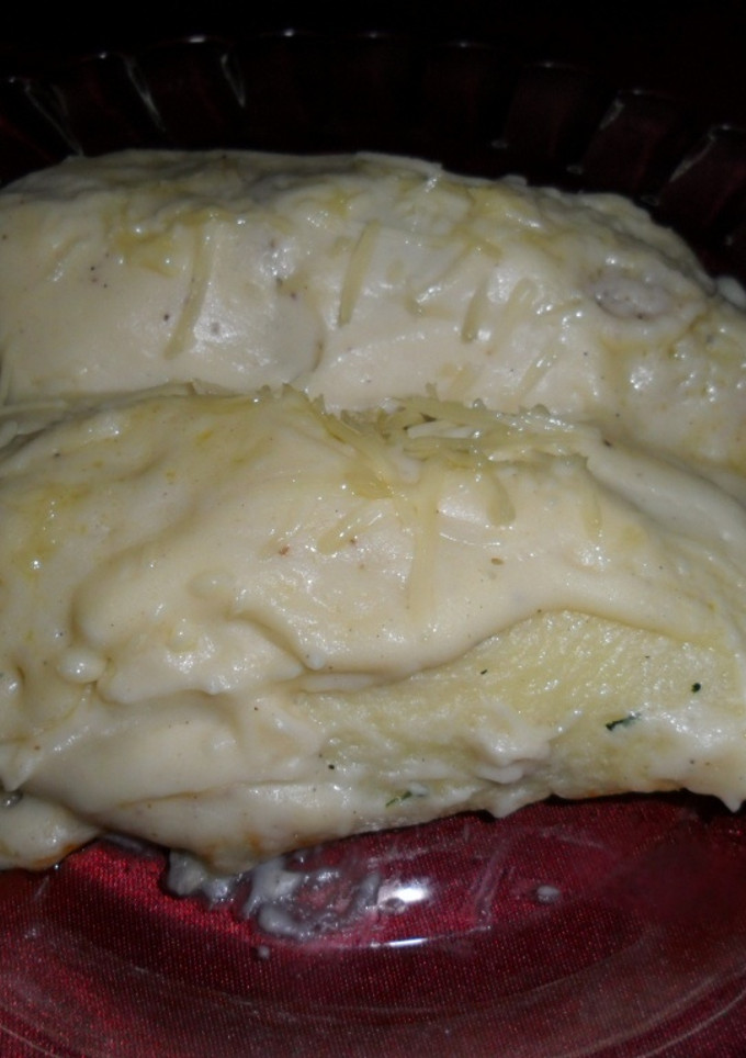 Una foto de Canelones de acelga con salsa bechamel