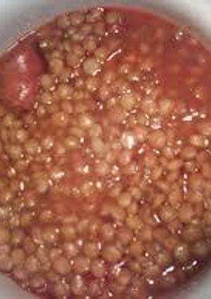 Una foto de Lentejas parisinas con chorizo