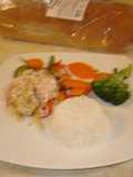 Filete de pescado a los 3 pimientos