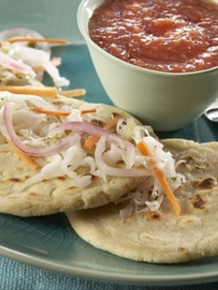 Una foto de Pupusas de hojas de Hierba Mora