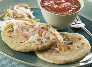 Una foto de Pupusas de hojas de Hierba Mora