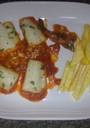 Una foto de Bacalao al horno de David