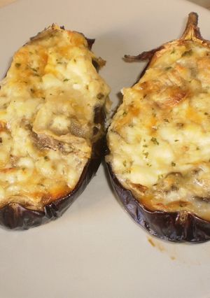 Una foto de Berenjenas rellenas al horno