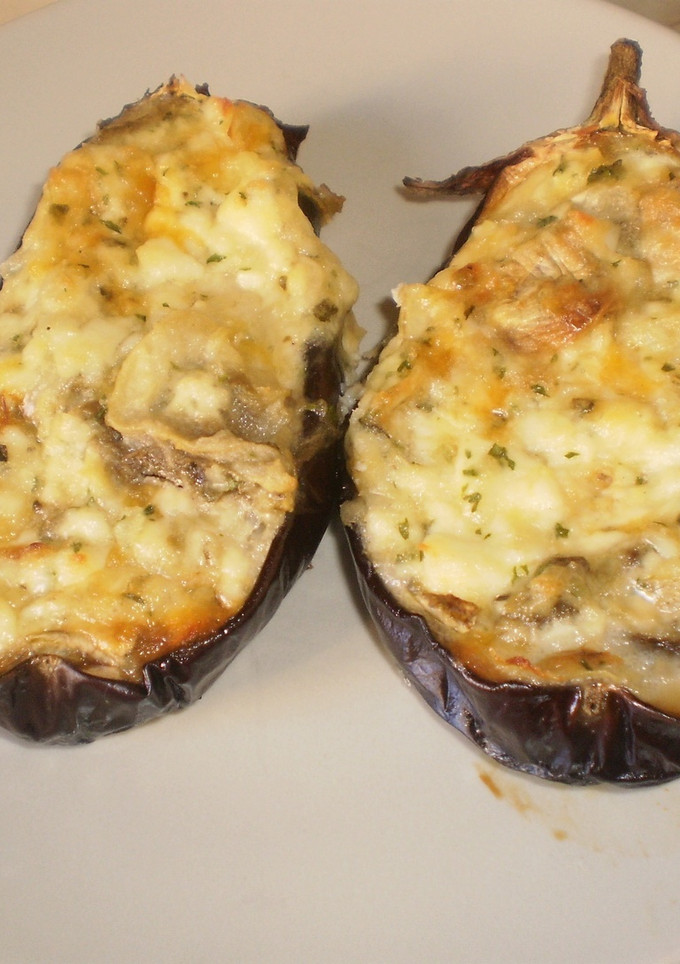 Una foto de Berenjenas rellenas al horno