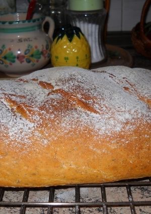 Una foto de Pan de tomate y orégano