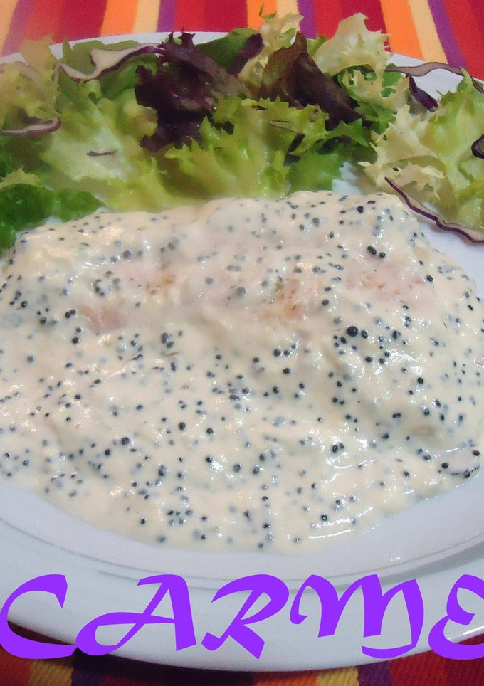 Una foto de Supremas de salmón con caviar a la crema