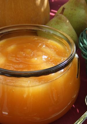 Una foto de Mermelada de calabaza y pera