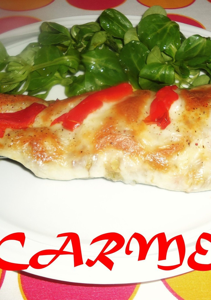Una foto de Calabacines gratinados con cordero, beicon y jamón