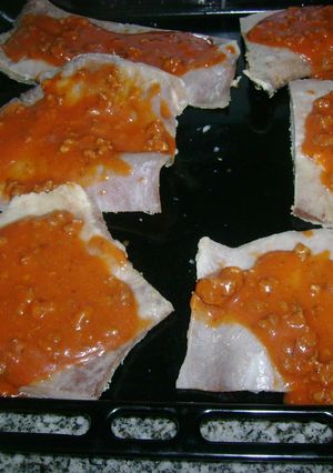 Una foto de Matambre tierno a la pizza