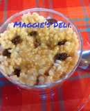 Arroz integral con leche y pasas 