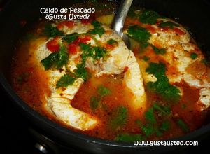 Una foto de Caldo de pescado
