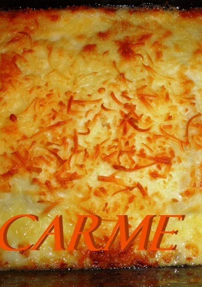 Una foto de Canelones del Domingo con tres quesos