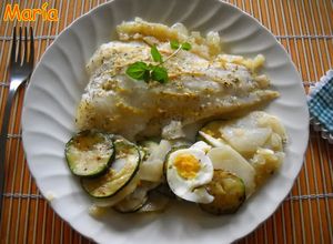 Foto principal de Pastel de filetes de merluza con mostaza