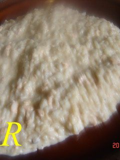 Una foto de Risotto de salmón al cava