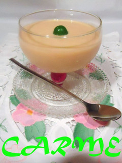 Una foto de Mousse de peras y ciruelas