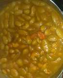 Fabes con gambones y gambas
