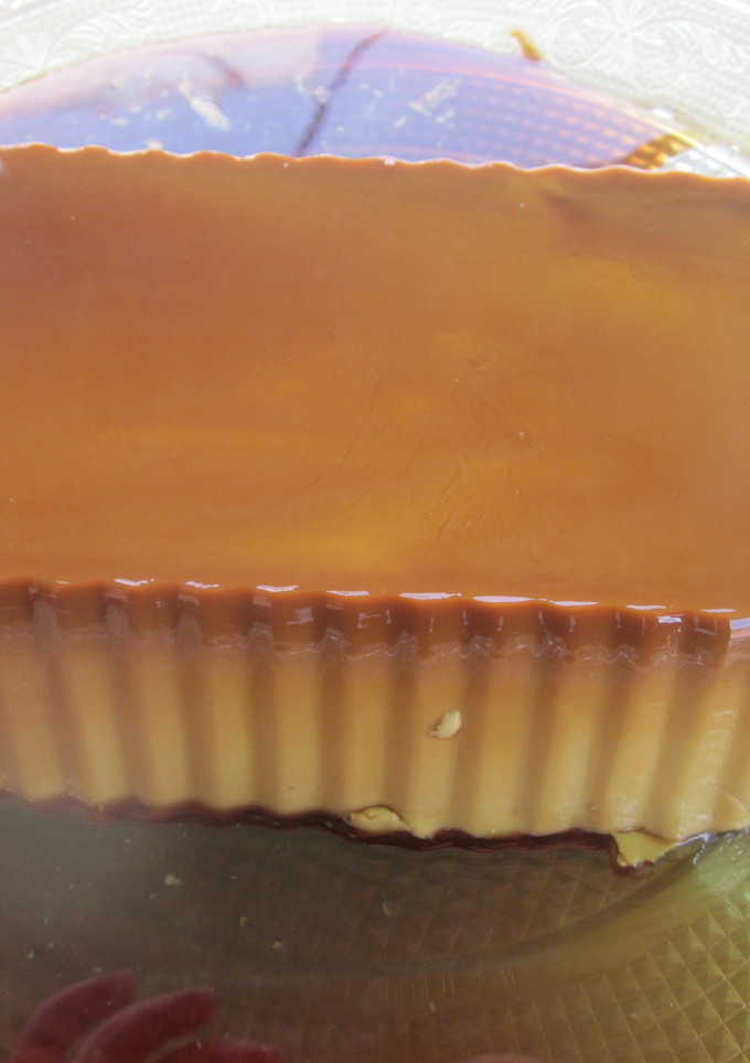 Una foto de Flan de café capuccino