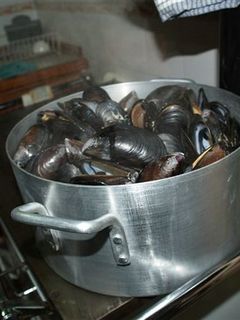 Una foto de Mejillones al vapor