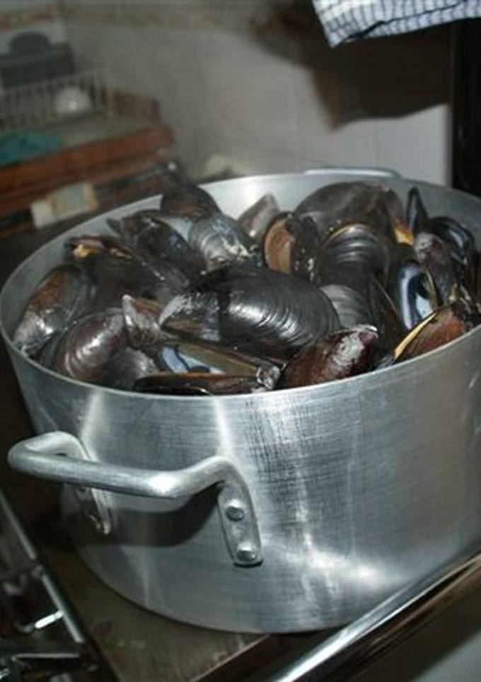 Una foto de Mejillones al vapor