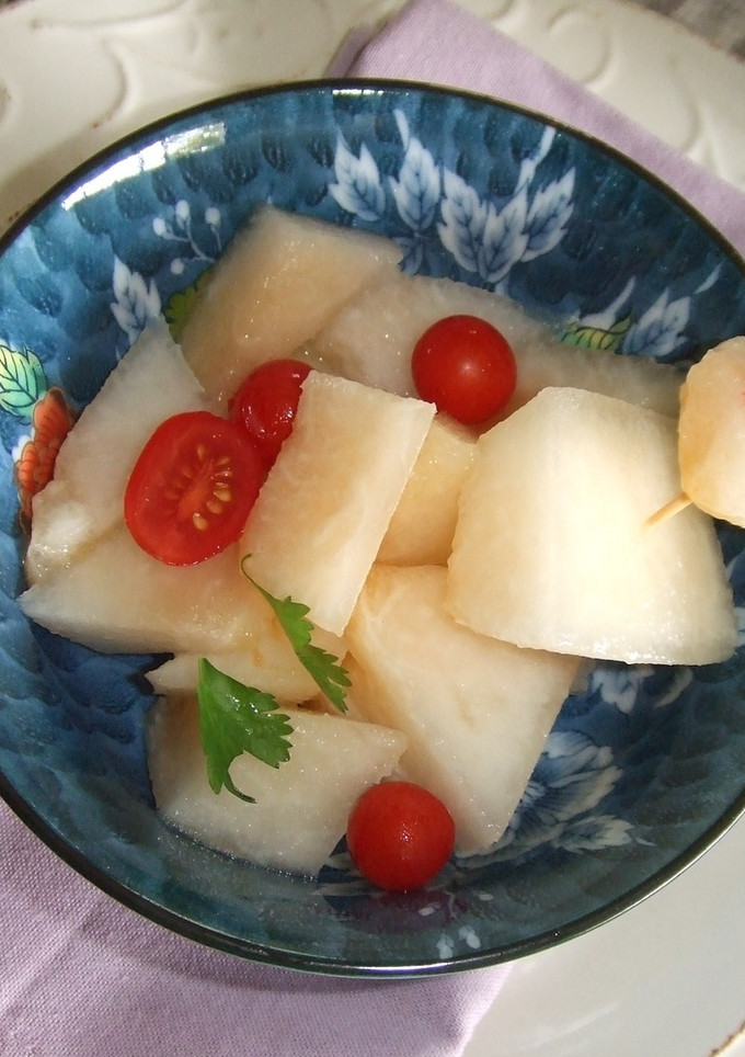 Una foto de Ensalada de melón blanco