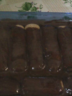 Una foto de Budín de vainilla y cacao