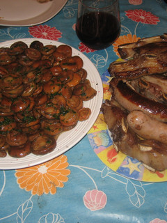 Una foto de Churrasco con setas