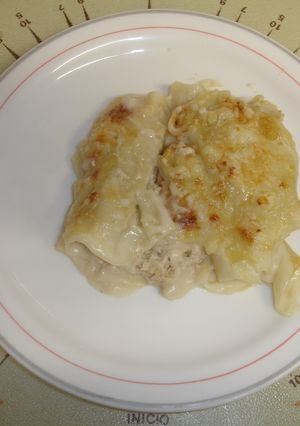 Una foto de Canelones de carne con bechamel de Chef