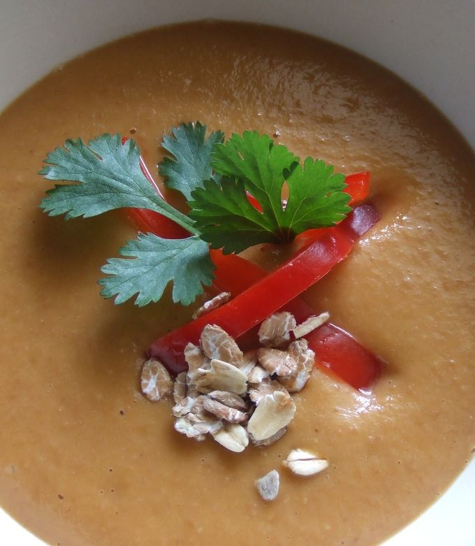 Foto principal de Sopa crema de lentejas y avena