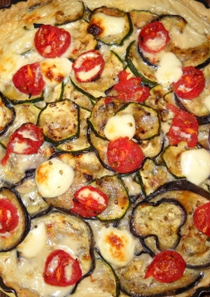 Una foto de Quiche de verduras y queso fresco