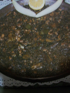 Una foto de Arroz negro con verduras de la Huerta de Murcia