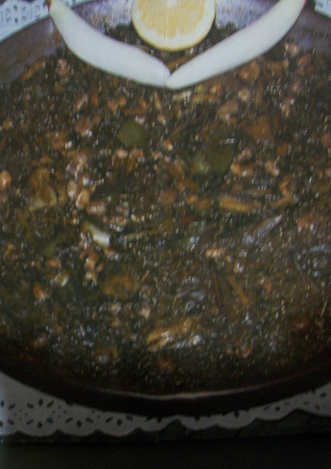 Una foto de Arroz negro con verduras de la Huerta de Murcia