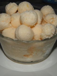 Una foto de Helado crema de azafrán