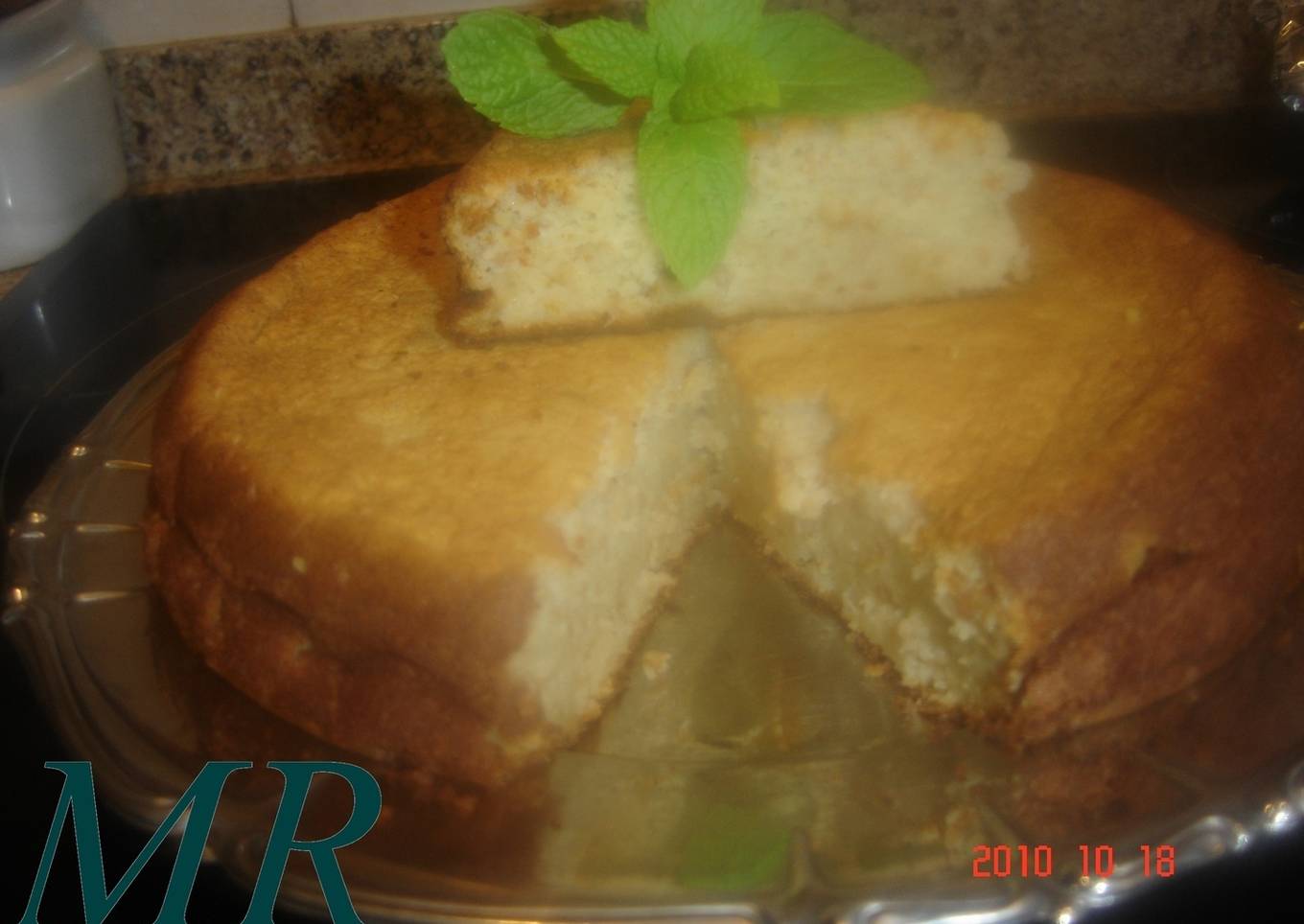 Bizcocho de patata y manzana