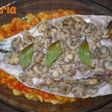 Corvina al horno con guarnición