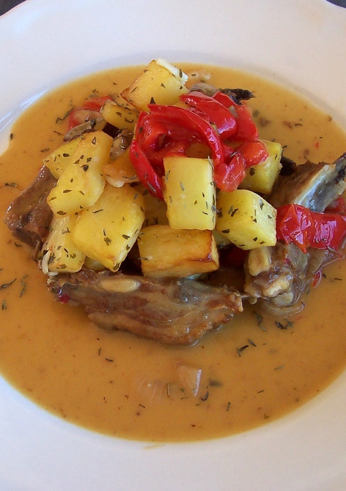 Una foto de Costillas de cordero Guisadas