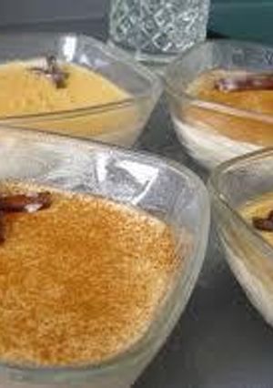 Una foto de Arroz con leche asturiano con anís