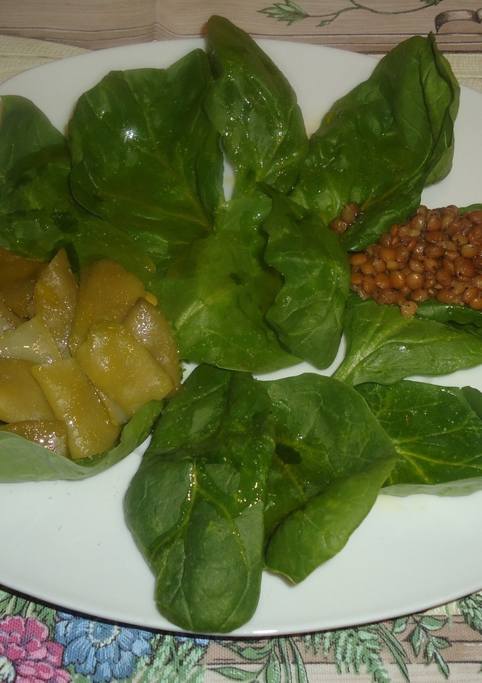 Una foto de Ensalada de lentejas con especias