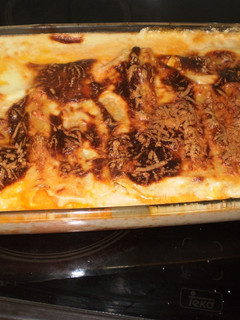 Una foto de Canelones a la catalana (ternera, pollo y jamón)
