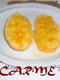 Una foto de Canapés de manzana