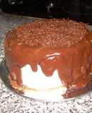 Tarta de chocolate coco y bañado de chocolate con leche