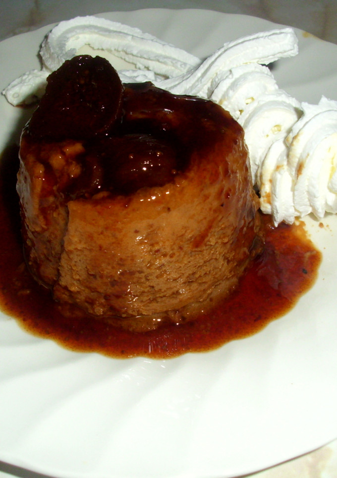 Una foto de Flan de higos