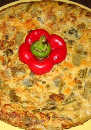 Una foto de Tortilla hortelana