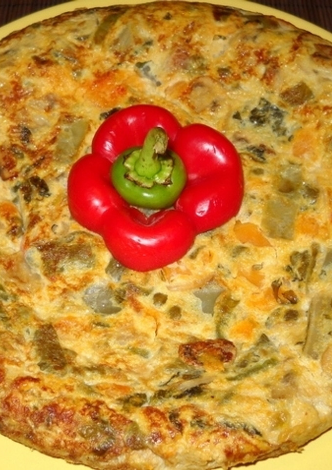 Una foto de Tortilla hortelana
