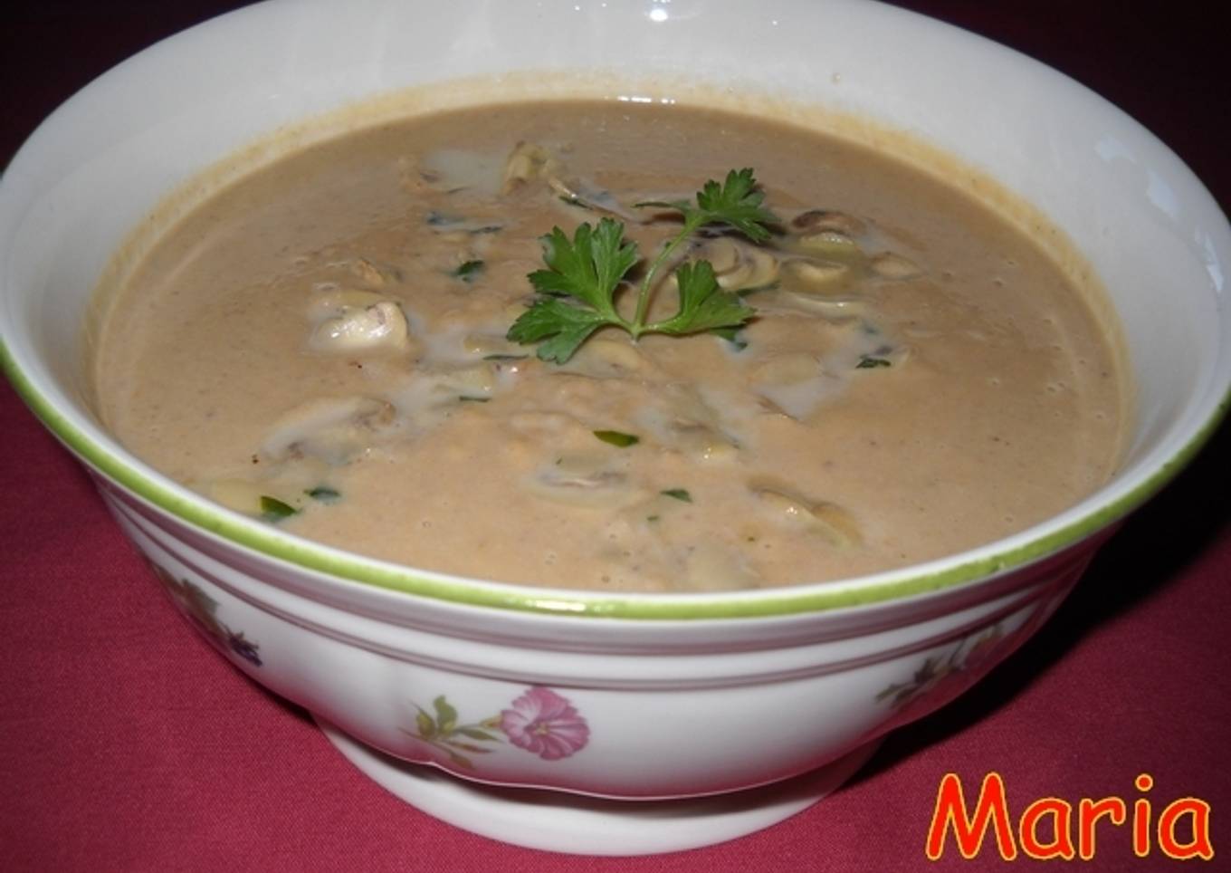 Crema de castañas y champiñón<br />