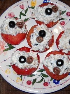 Una foto de Tomates rellenos con requesón