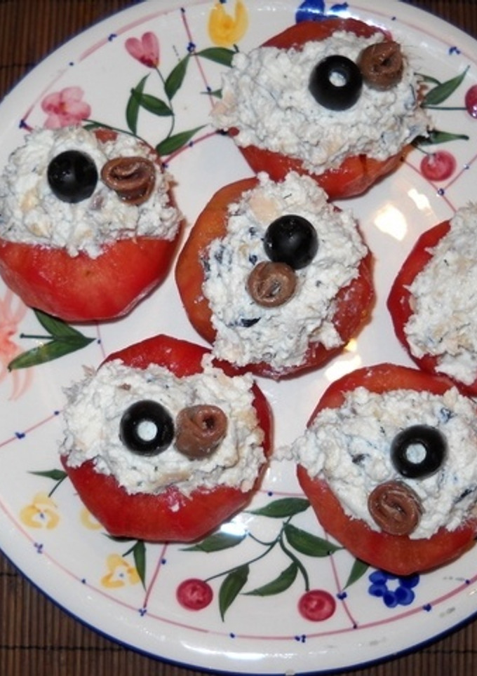 Una foto de Tomates rellenos con requesón