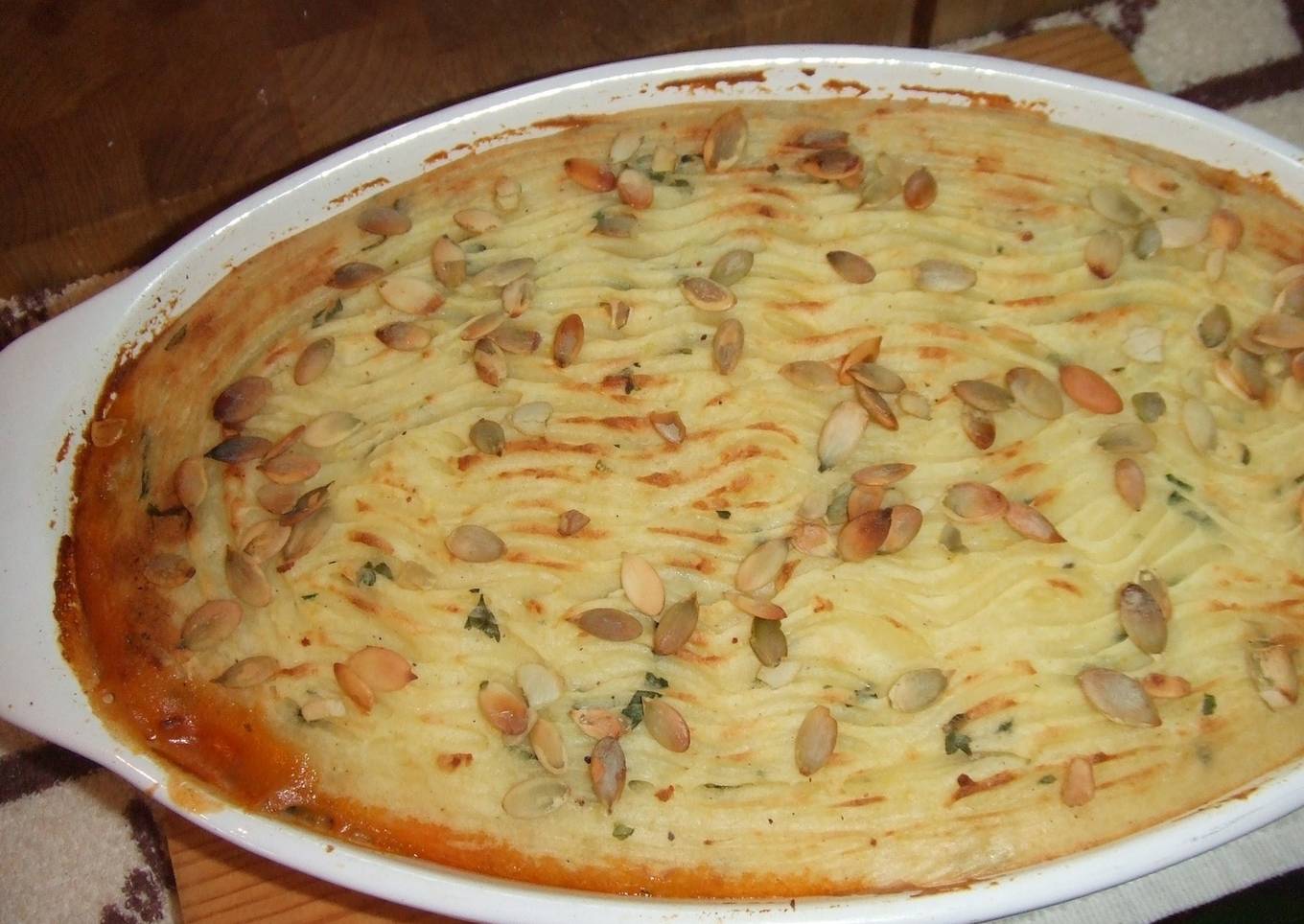 Pastel de patatas y carne a mi manera