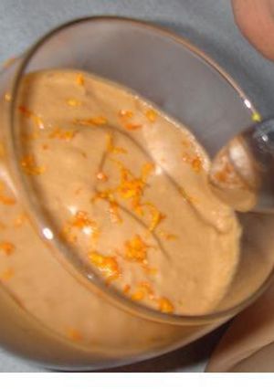 Una foto de Mousse de naranja